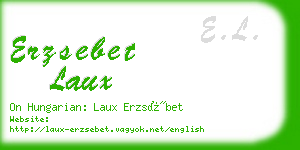 erzsebet laux business card